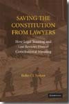 Saving the Constitution from Lawyers. 9780521721721