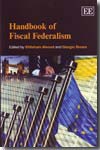 Handbook of fiscal federalism. 9781847209610