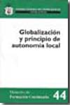 Globalización y principio de autonomía local. 9788496809819
