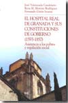 El Hospital Real de Granada y sus constituciones de gobierno (1593-1857)