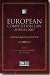 European Competition Law Annual 2007. 9781841138381