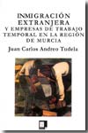 Inmigración extranjera y empresas de trabajo temporal en la Región de Murcia. 9788496875104
