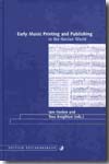 Early music printing and publishing in the iberian world. 9783937734385