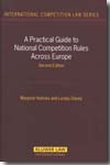 A Practical Guide to National Competition Rules Across Europe. 9789041126078