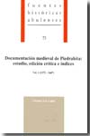 Documentación medieval de Piedrahíta