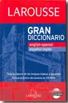 Gran diccionario Larousse english-spanish/español-inglés. 9788480168472
