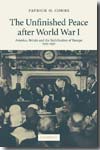 The unfinished peace after World War I. 9780521723435