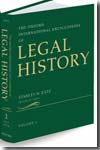 The Oxford international encyclopedia of legal history. 9780195134056