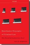 Distributive principles of criminal Law. 9780195365757