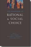 The handbook of rational and social choice. 9780199290420