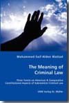 The meaning of criminal Law. 9783836460255