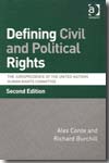 Defining civil and political rights. 9780754676560