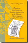 Diferencias léxico-semánticas de documentación escrita en las diferentes órdenes religiosas del siglo XVII español