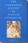 The Cambridge history of spanish literature