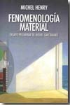 Fenomenología material. 9788474909104