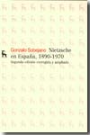Nietzsche en España, 1890-1970. 9788424936082