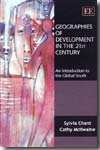 Geographies of development in the 21st century. 9781847209665