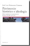 Patrimonio histórico e ideología. 9788496633766