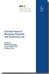 Current issues in european financial and insolvency Law. 9781841139357