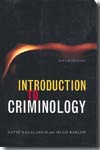 Introduction to criminology. 9780742561861