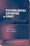 Psychological expertise in Court. 9780754676874