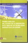 Primer análisis del estado de la innovación en el área de las tecnologías energéticas en España