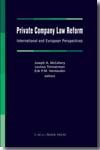 Private company Law reform. 9789067042512