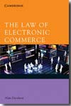 The Law of electronic commerce. 9780521678650