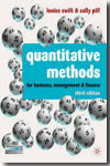 Quantitative Methods for business, management and finance