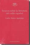Ensayos sobre la literatura del exilio español. 9786981212137