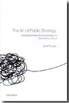 The art of public strategy. 9780199593453