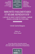 Immunités parlementaires et régime représentatif . 9782275037196