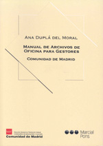 Manual de archivos de oficina para gestores. Comunidad de Madrid