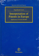 Interpretation of patents in Europe. 9783452260826