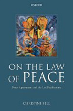On the Law of peace. 9780199226849
