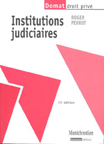 Institutions judiciaires. 9782707615930