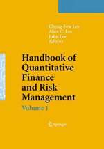 Handbook of quantitative finance and risk management. 9780387771168