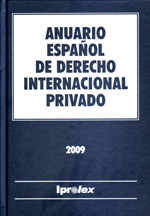 Anuario Español de Derecho Internacional Privado 2009