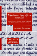 Especímenes tipográficos españoles. 9788483591604
