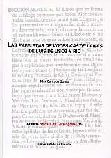 Las papeletas de voces castellanas de Luis de Usoz y Río. 9788497494472