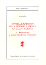 Historia lingüística de la Península Ibérica en la Antigüedad.T.I. 9788400092603