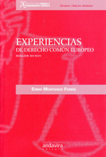 Experiencias de Derecho común europeo. 9788484085850