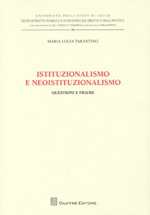 Istituzionalismo e neoistituzionalismo. 9788814155024