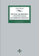 Síntesis de historia e instituciones de Derecho romano. 9788430953387