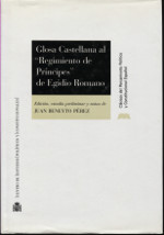 Glosa Castellana al "Regimiento de Príncipes" de Egidio Romano. 9788425913013