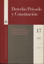 Derecho privado y constitución. Nº 17/2003
