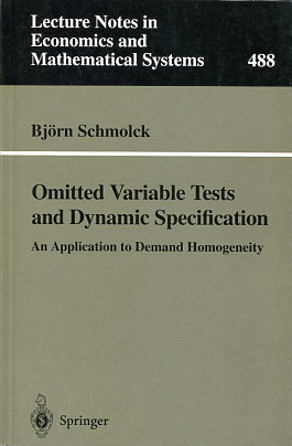 Omitted variable tests and dynamic specification. 9783540673583