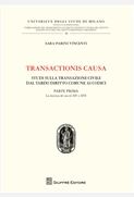 Transactionis causa. 9788814172984