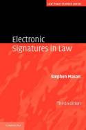 Electronic signatures in Law. 9781107012295