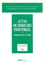 Actas de derecho industrial y derecho de autor. Tomo XXII (2001). 9788497680097